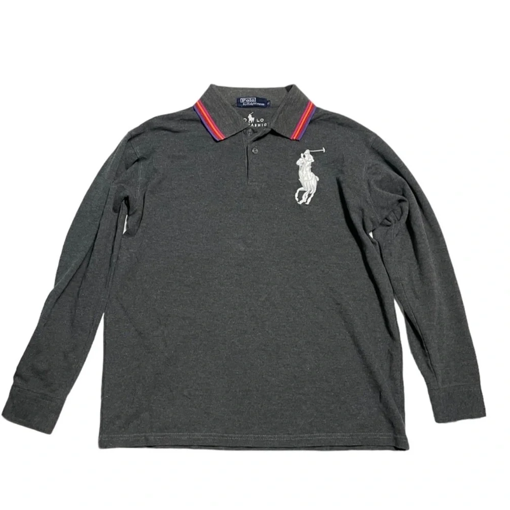 Polo Ralph Lauren Long Sleeve Polo Shirt Boys XL Big Pony  Rugby long sleeve